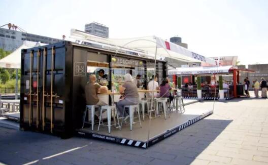 濟(jì)南甸柳小區(qū)集裝箱移動板房售貨亭